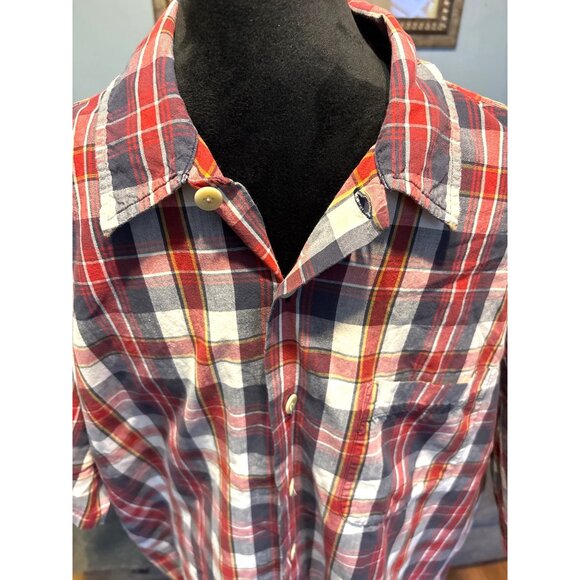Abercrombie & Fitch Short Sleeve Button-Down Shirt XL Western Cowboy Preppy - Picture 3 of 9